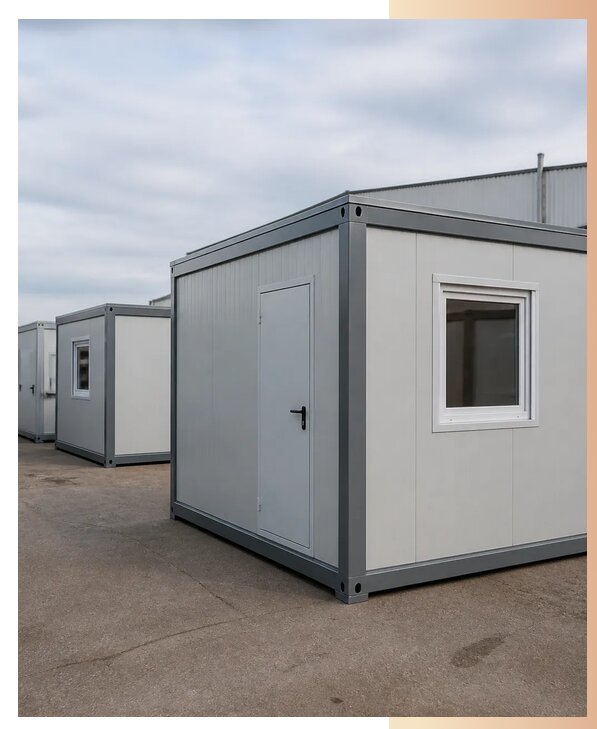Блок контейнеры из сэндвич панелей в Выксе по цене от 124440 р. | БытовкаПрофи-Вкс